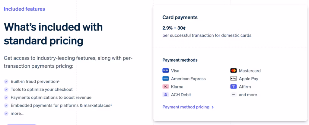 stripe commission rates